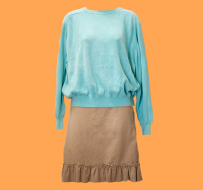 Vintage 80s Benetton Sweater | Aqua Blue