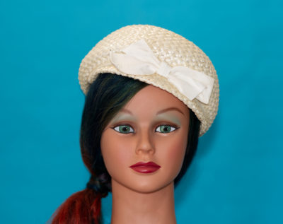 Vintage 1960s Straw Bubble Hat
