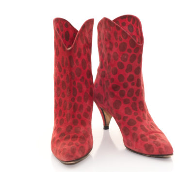 Vintage 1980s Andrea Pfister Suede Ankle Boots