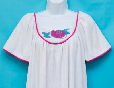 Vintage 1970s Terrycloth Lounging Gown
