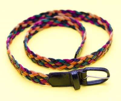 Vintage Leather Braided Belt