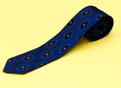 Vintage 1960s Blue Skinny Tie