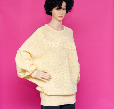 Vintage 1980s Over-Sized Yellow Sweater