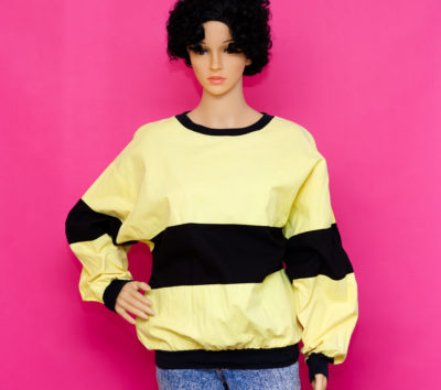 Vintage 1980s Yellow & Black Top