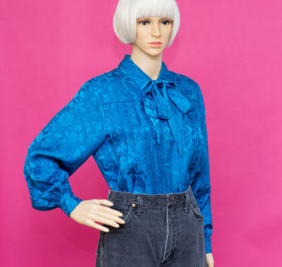 Vintage 1980s Silk Halston III Blouse