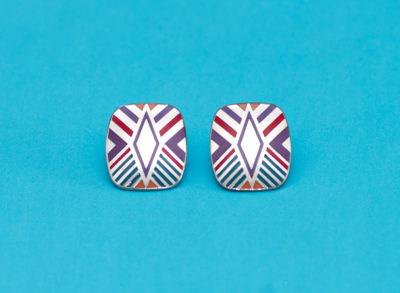 Vintage Laurel Burch Earrings "Quintessence"