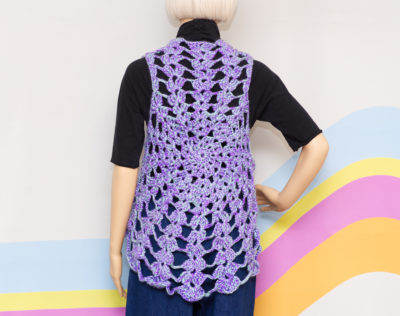 Vintage 1970s Crocheted Vest