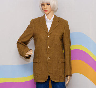Vintage 1960s Brown 3 Button Suit Blazer
