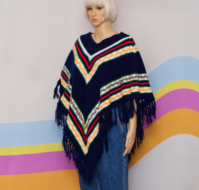 Vintage 1970s Sweater Poncho