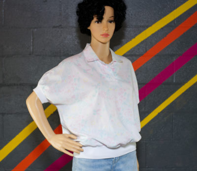 Vintage 1980s Pastel Floral Top