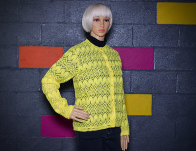 Vintage 1960s Yellow Cardigan