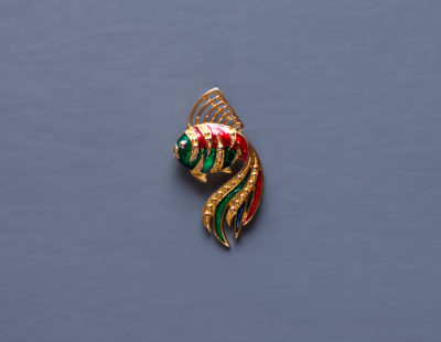 Vintage 1980s Fish Brooch