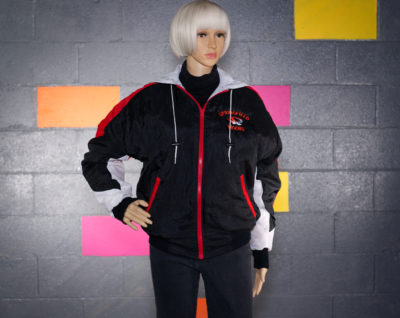 Vintage 1980s Black Sports Jacket