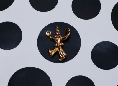 Vintage Clown Pin / Brooch