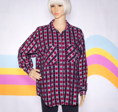 Vintage 1980s Checked Flannel Shirt