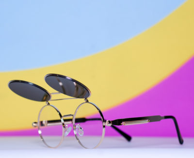 DW Flips | Retro Round Flip Up Sunglasses