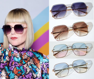 The Bianca J Retro Oversized Floating Lens Sunglasses