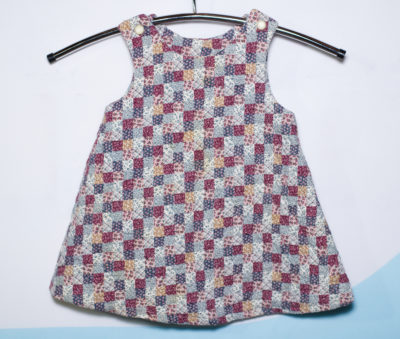 Vintage 1970s Quilted Child's Jumper Dress