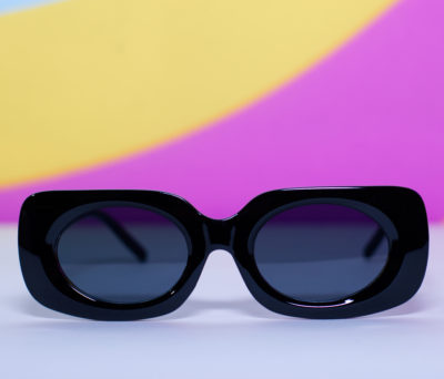 Retro Mod Black Sunglasses