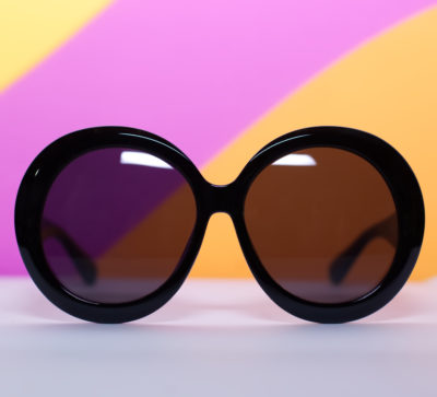 Black Oversized Round Sunglasses | The Keane