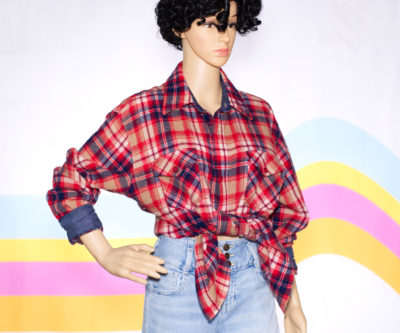 Vintage 1970s Wool Flannel Shirt
