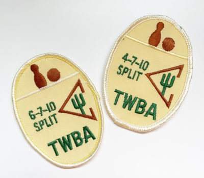 Vintage 1970s Bowling Patch Award TWBA Arizona