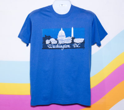 Vintage 1980s Blue Washington DC T-Shirt