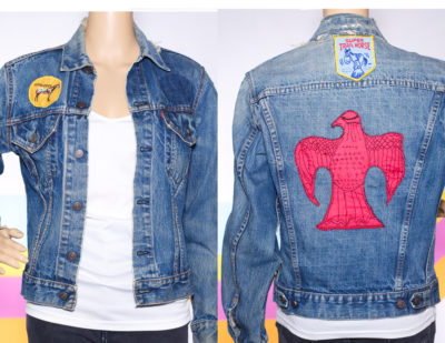 Vintage RARE 1960s Levi's Big E Trucker Denim Jacket with Patches