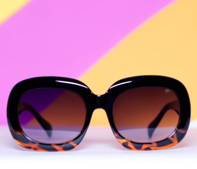 Mod Black Tortoise Frame Sunglasses