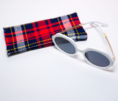 Sunglasses Sleeve Eyeglass Case 1960s Vintage Fabric