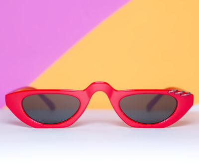 Red Pierced Demi Sunglasses