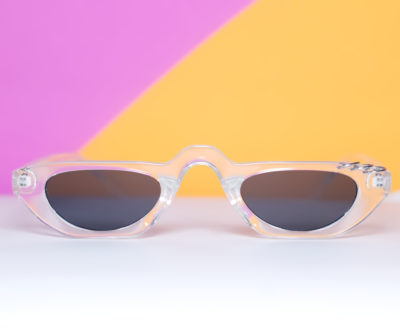 Clear Pierced Demi Sunglasses