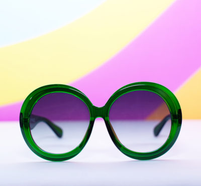 Green Oversized Round Sunglasses | The Keane