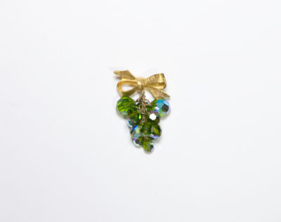 Vintage 50s/60s Dark Aurora Borealis Grape Brooch