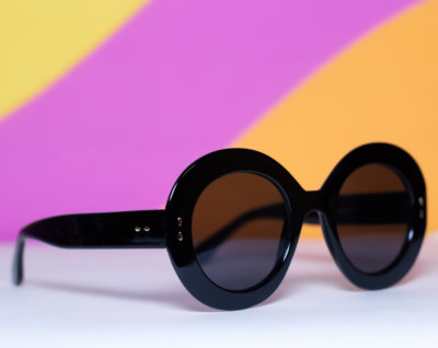 Black Round Sunglasses | Vintage 60s Mod Inspired