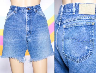 Vintage 1970s Lee Cut-Off Jeans Shorts
