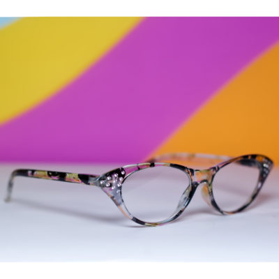 Retro Cat Eye Reading Glasses | Green Botanica
