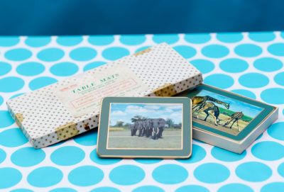 Vintage 1960s Safari Coasters | Set of 6 | Table Mats