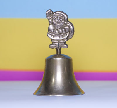 Vintage Brass Santa Bell