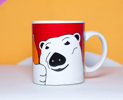 Vintage 1990s Coca Cola Polar Bear Mug