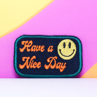 Retro Have a Nice Day 60s/70s Inspired Embroidered Patch