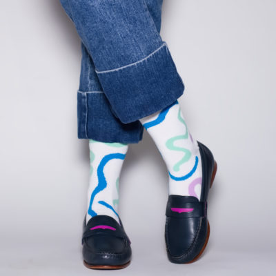 Abstract Squiggle Socks