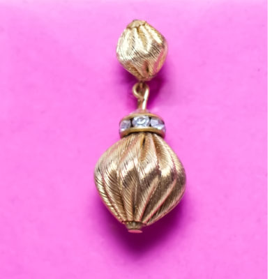 Vintage 1950s Gold Dangle Earrings