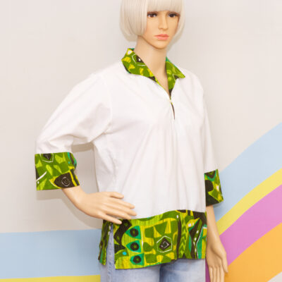 Vintage 1960s Green Tiki Tunic by Paradise Isle