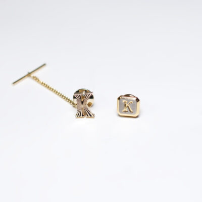 Vintage K Initial Tie Tack
