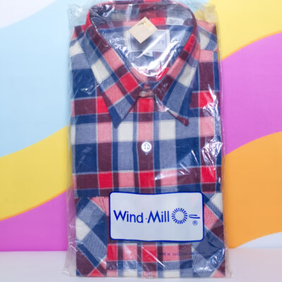 Vintage 1970s New Old Stock Plaid Flannel Shirt