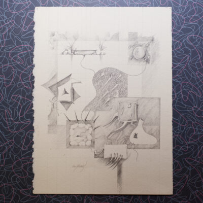 Vintage Original Artwork Sketch Surrealism Contemporary Art