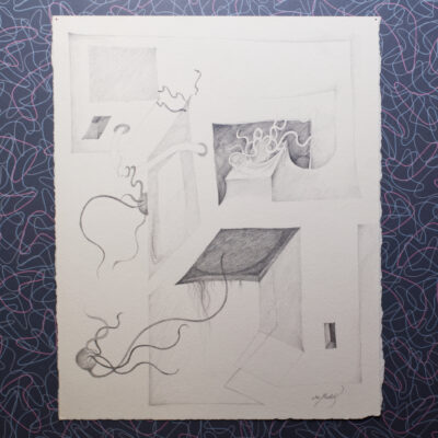 Vintage Original Artwork Sketch Surrealism Contemporary Art