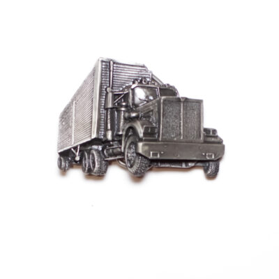 Vintage 1970s Semi Truck Belt Buckle
