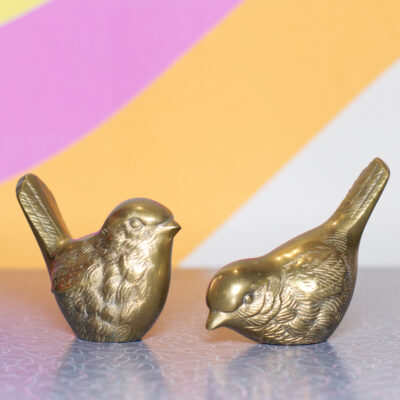 Vintage 1970s Brass Birds